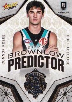 2024 Select AFL Footy Stars - Brownlow Predictor Gold #BPG76 Connor Rozee Front